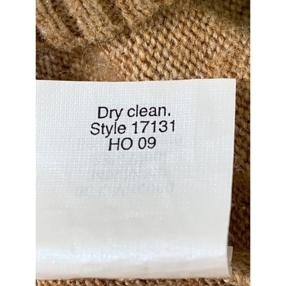 Womens J Crew Lightweight Tan V-neck Sweater Small Cashmere Blend 6609 LS GUC - Picture 10 of 10